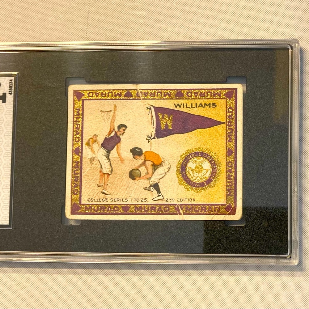 First Basketball Card Ever Produced 1910 Murad T-51 Williams College Series 1